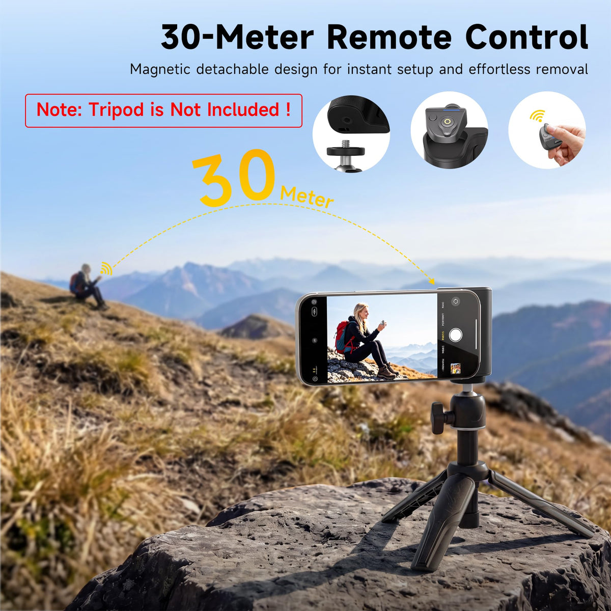 7RYMS 7RIG G1 Magnetic Phone Camera Grip for iPhone Android-Wireless Remote
