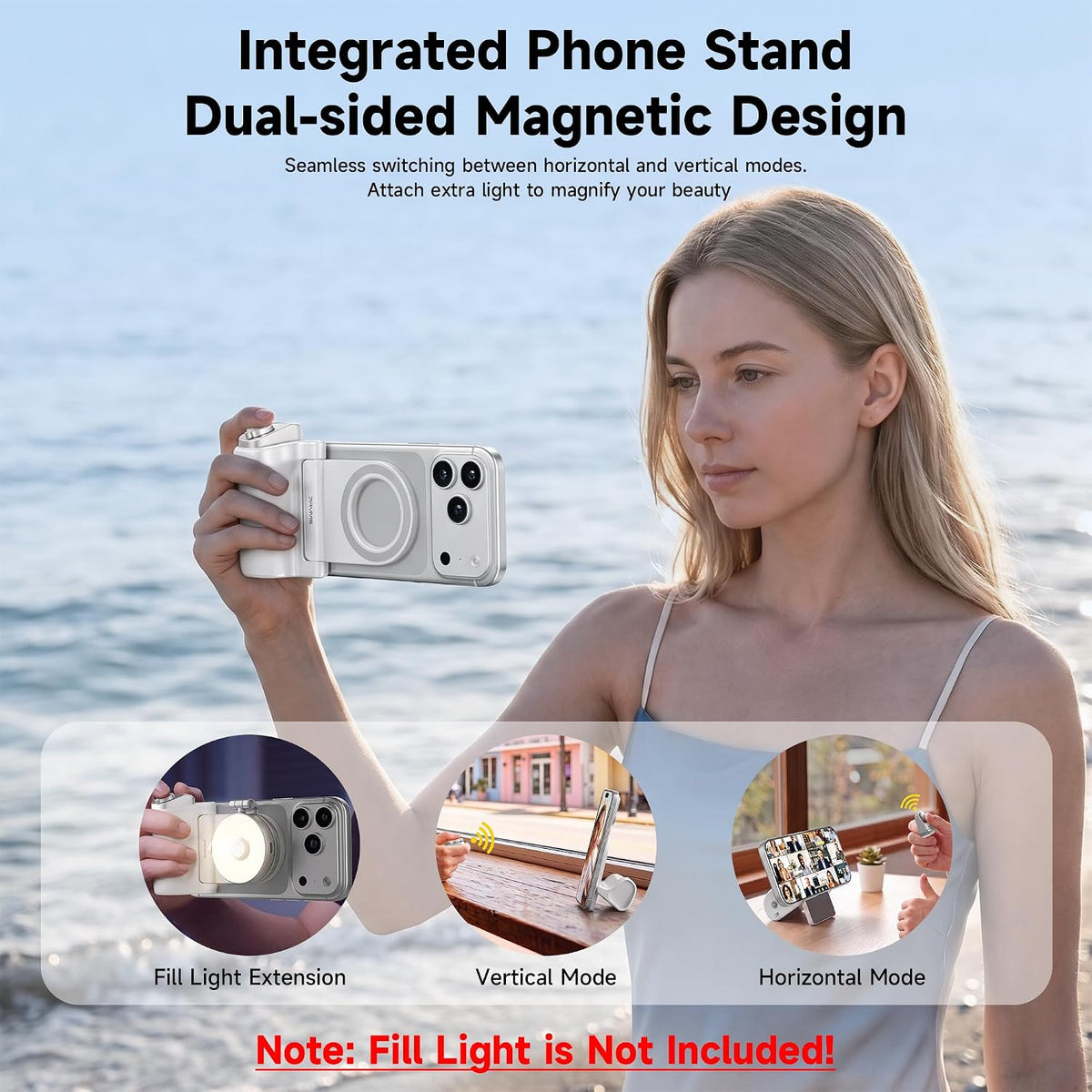 7RYMS 7RIG G1 Magnetic Phone Camera Grip for iPhone Android-Wireless Remote