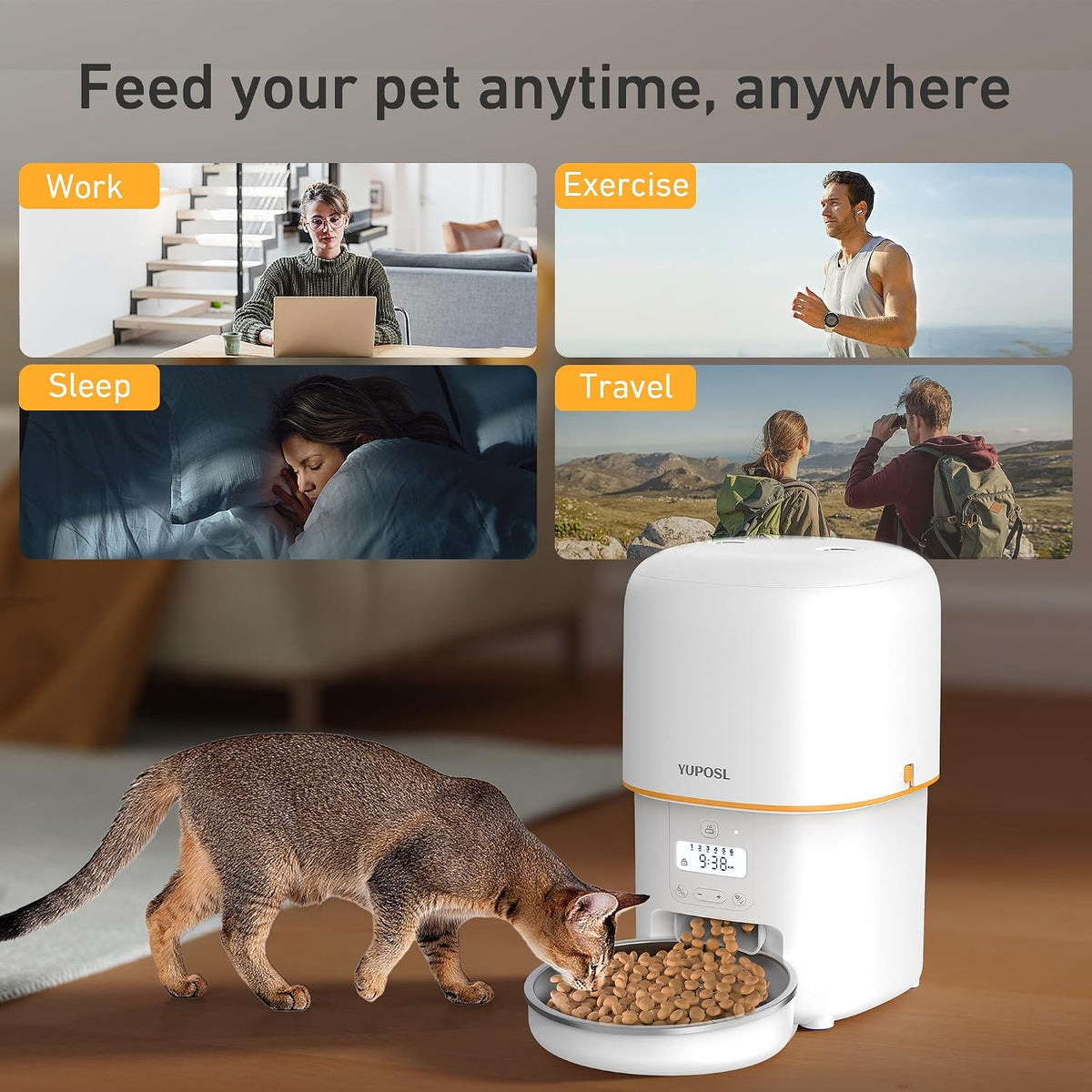 Automatic 3L Cat Feeder