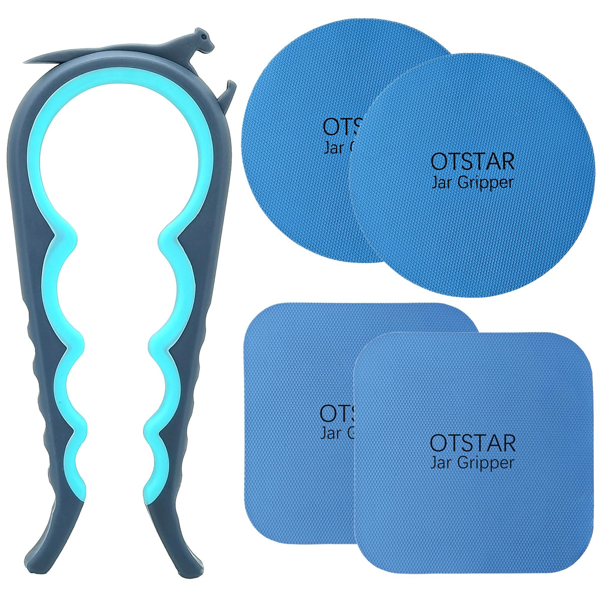 Otstar Jar Opener & Bottle Opener for Seniors with Arthritis, Weak Hands