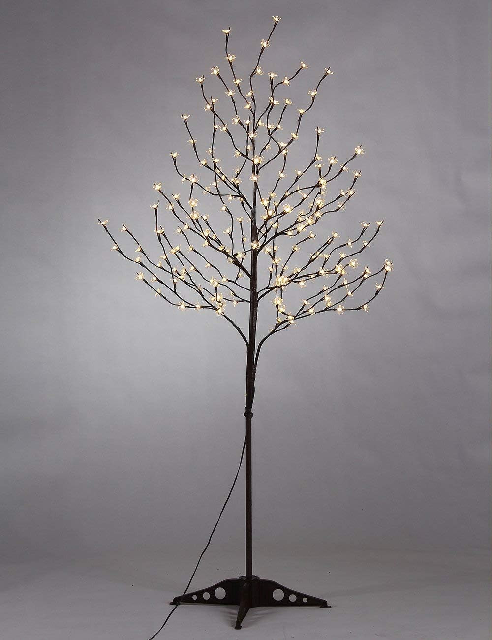 6.5FT 208 LED Cherry Blossom Tree, Lighted Artificial Tree for Decoration inside and Outside, Home Patio Wedding Festival Christmas Decor