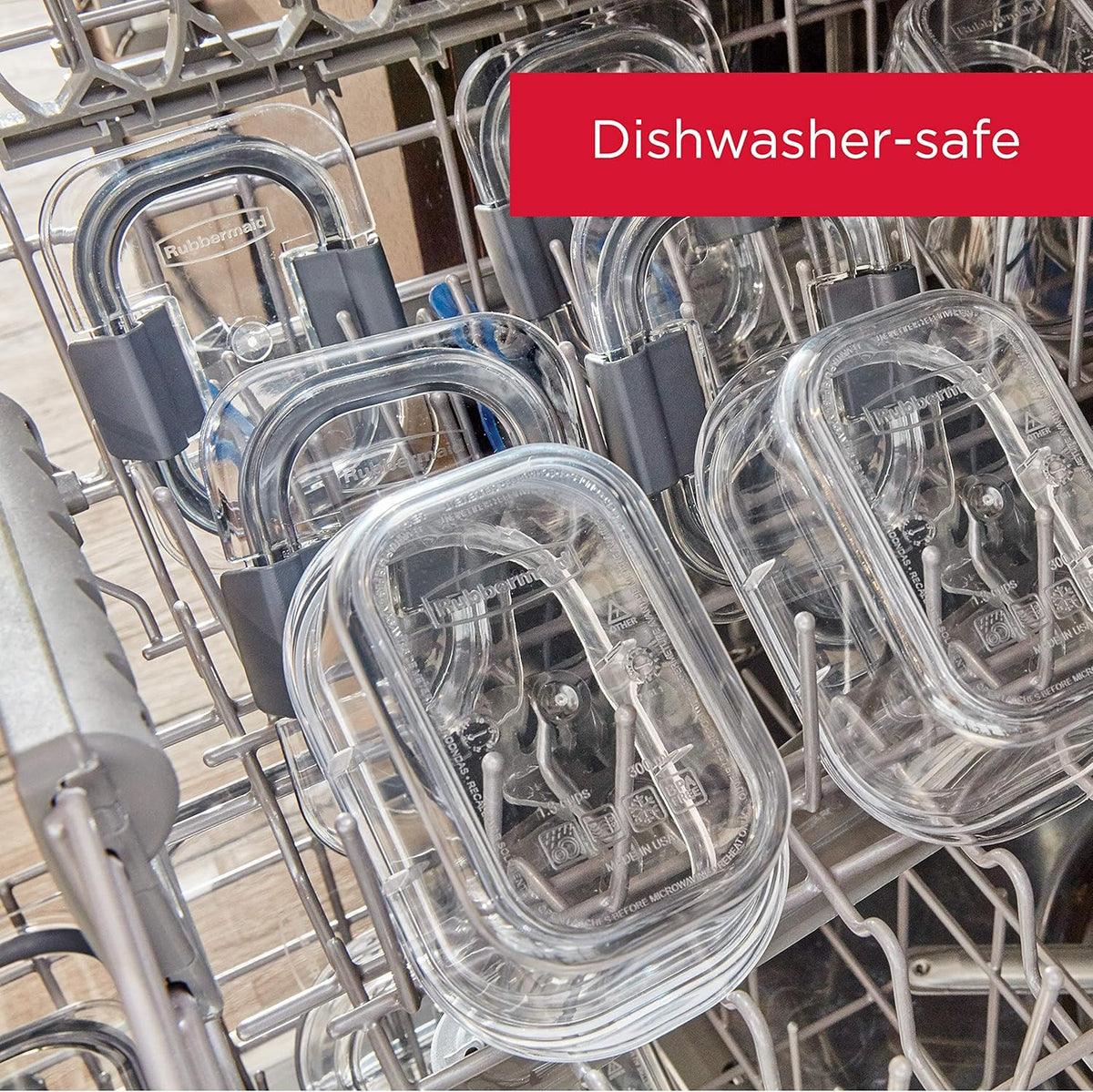 Rubbermaid Brilliance Tritan Plastic Food Storage Containers BPA Free Airtight Lids Ideal for Lunch Meal Prep & Leftovers Set of 5 (3.2 Cup)