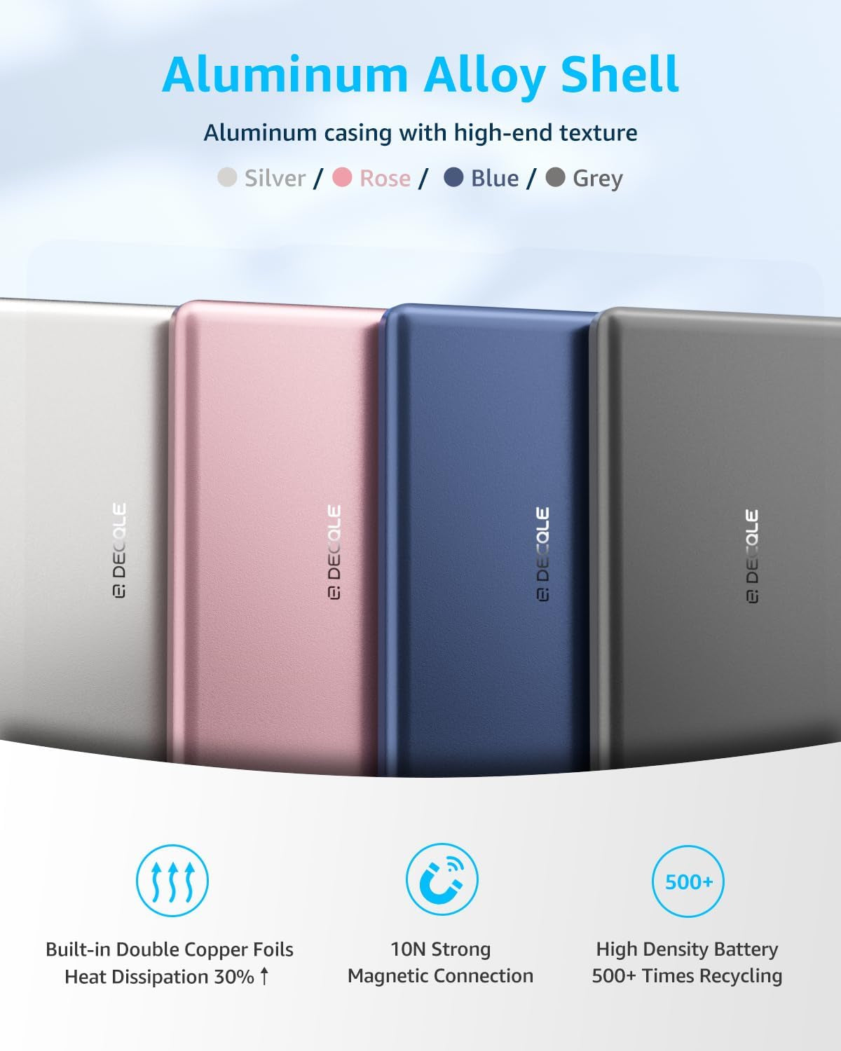 “Air” Power Bank for Magsafe 5000Mah Ultra Slim Battery Charger Case