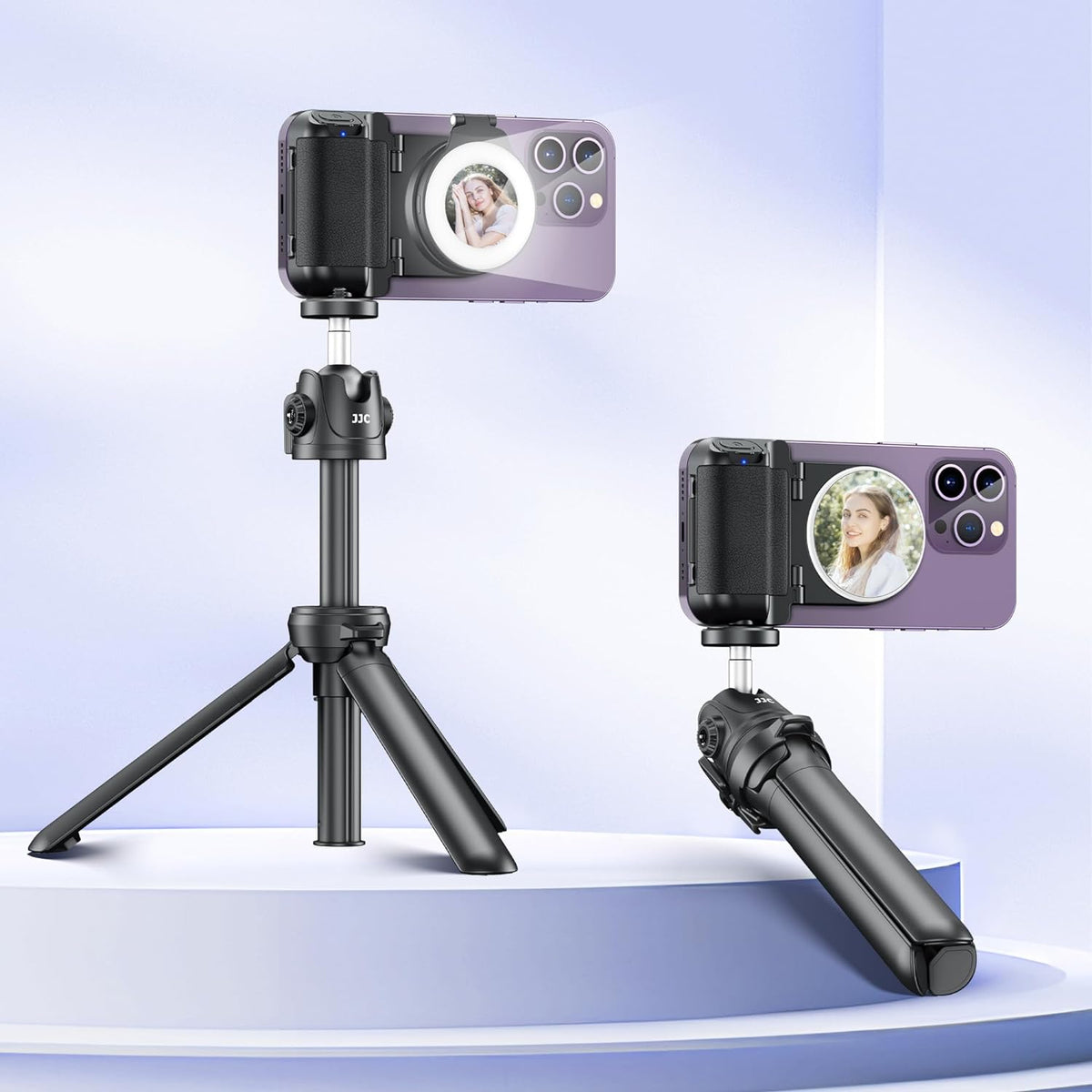 Magnetic Phone Camera Grip Shooting Holder W Tripod Mount & Shutter Remote