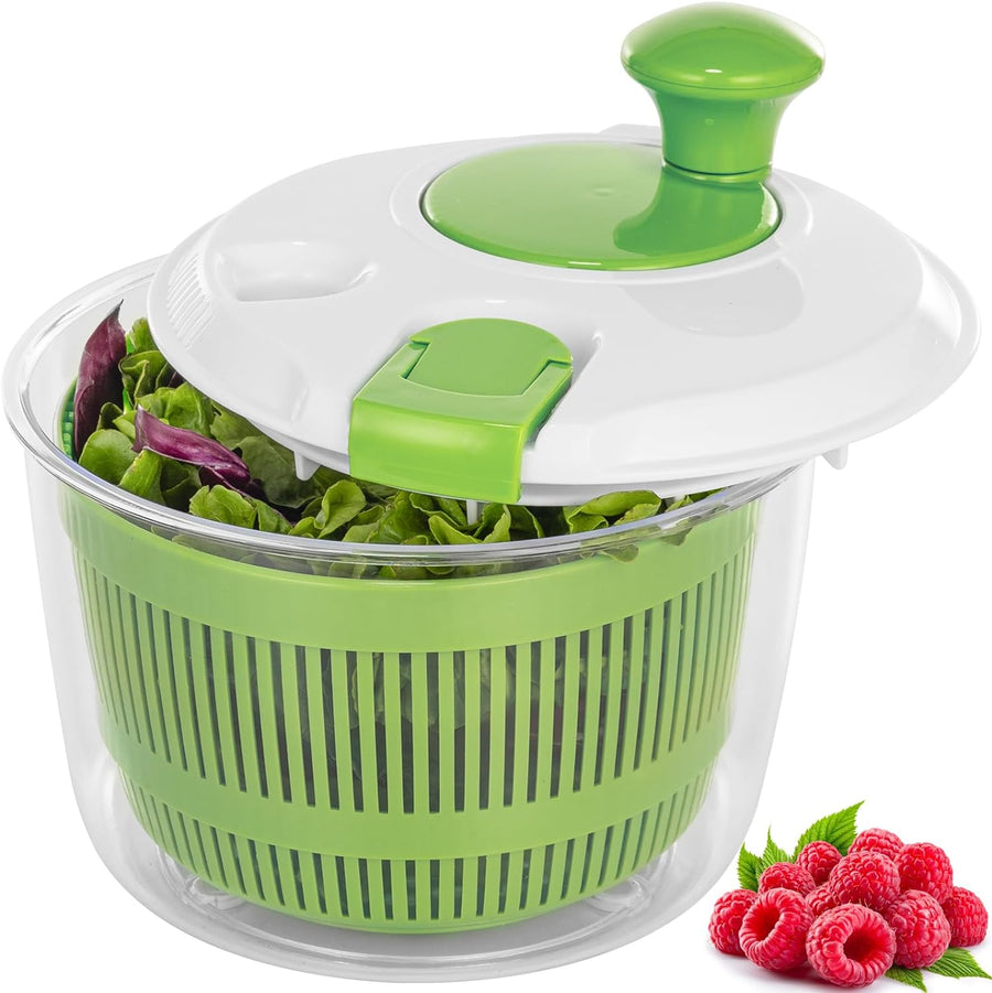 Salad Spinner 3 QT Fruit and Vegetable Washer with Bowl and Mesh Basket
