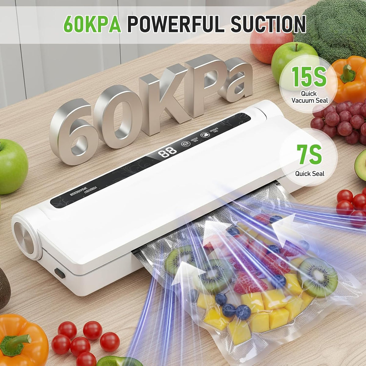 Vacuum Sealer Machine for Food, Powerful Vacuum Food Sealer