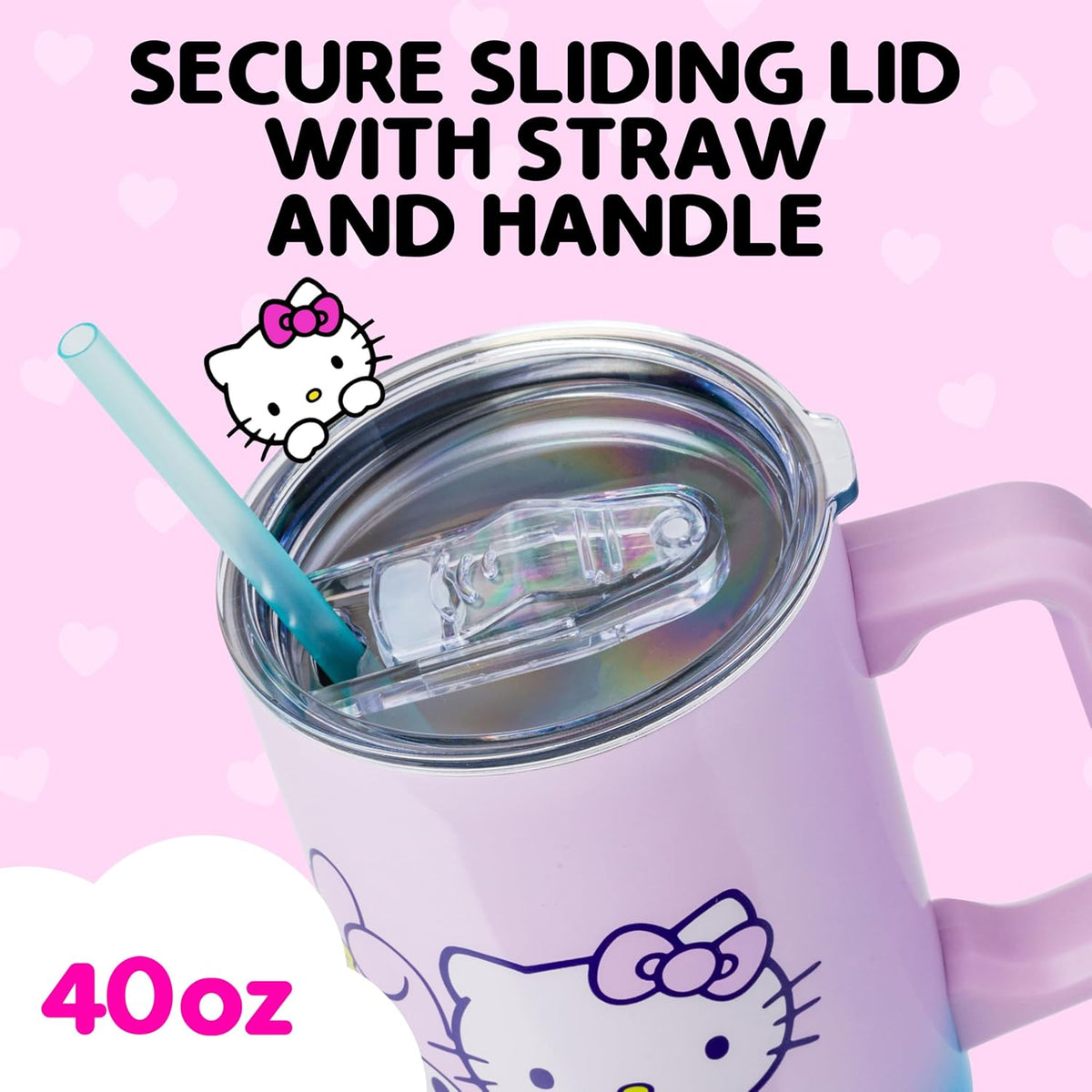 Sanrio Hello Kitty and Friends Stainless Steel Tumbler, 40Oz
