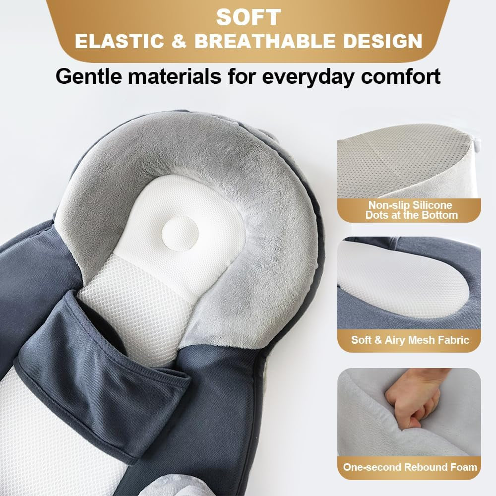 Baby Feeding Pillow, anti Overflow Breast Feeding Pillow, Tummy Time Mat