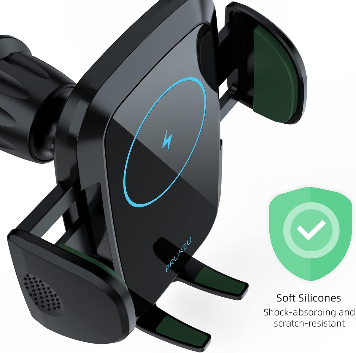 Handyhalterung Auto Mit Ladefunktion 15W Induktive Ladestation Auto Wireless Charger KFZ Laden